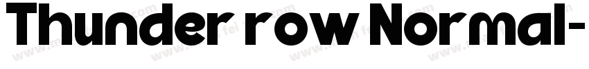 Thunder row Normal字体转换